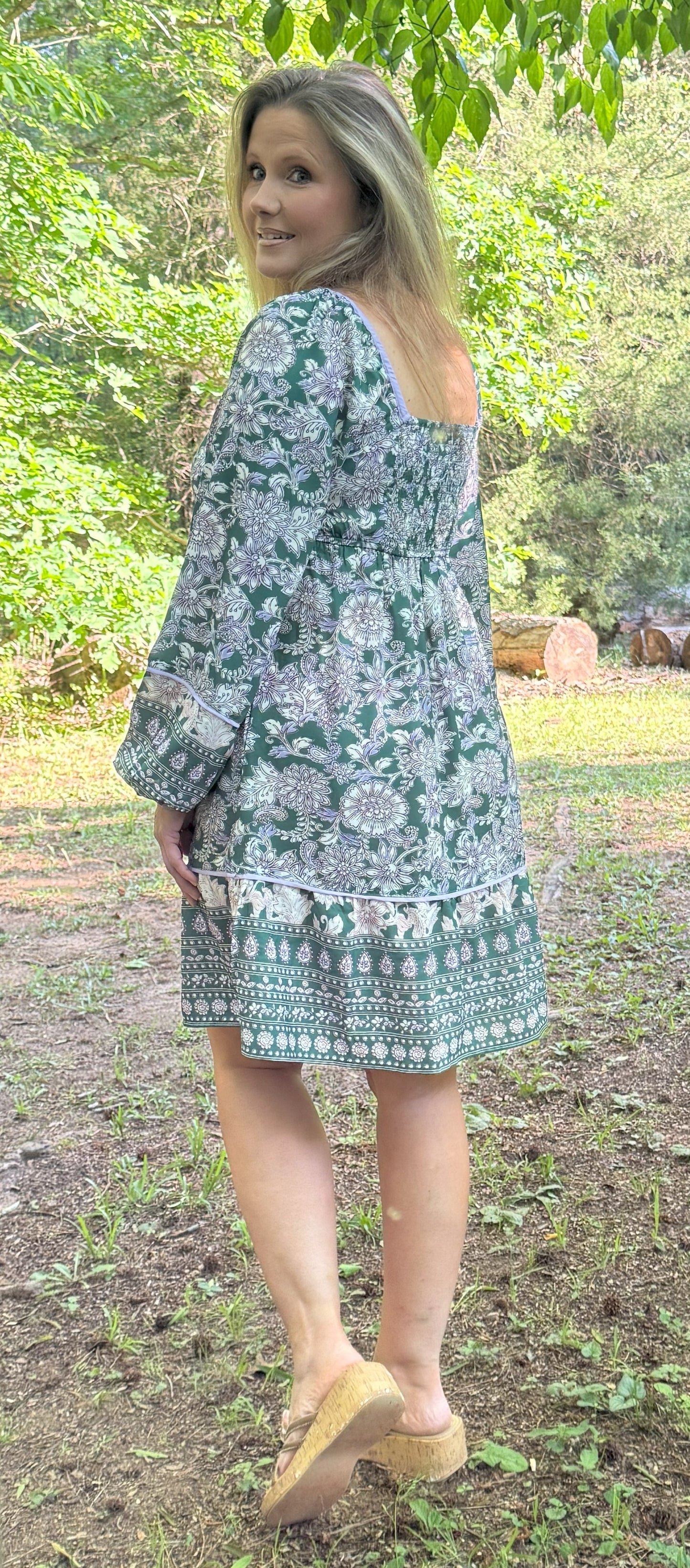 Jessie Lynns Floral Print Dress