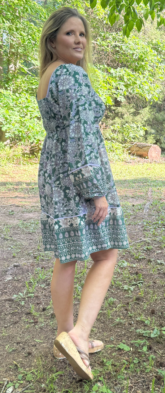 Jessie Lynns Floral Print Dress