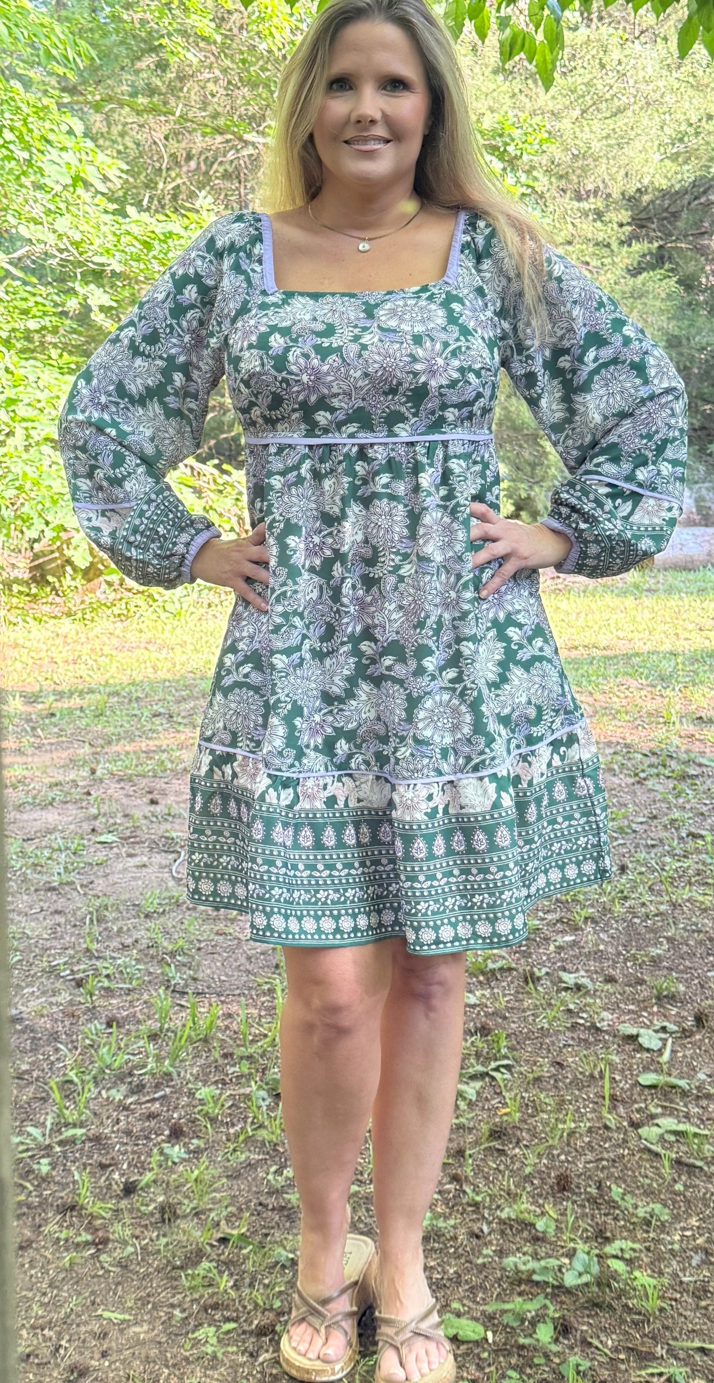 Jessie Lynns Floral Print Dress