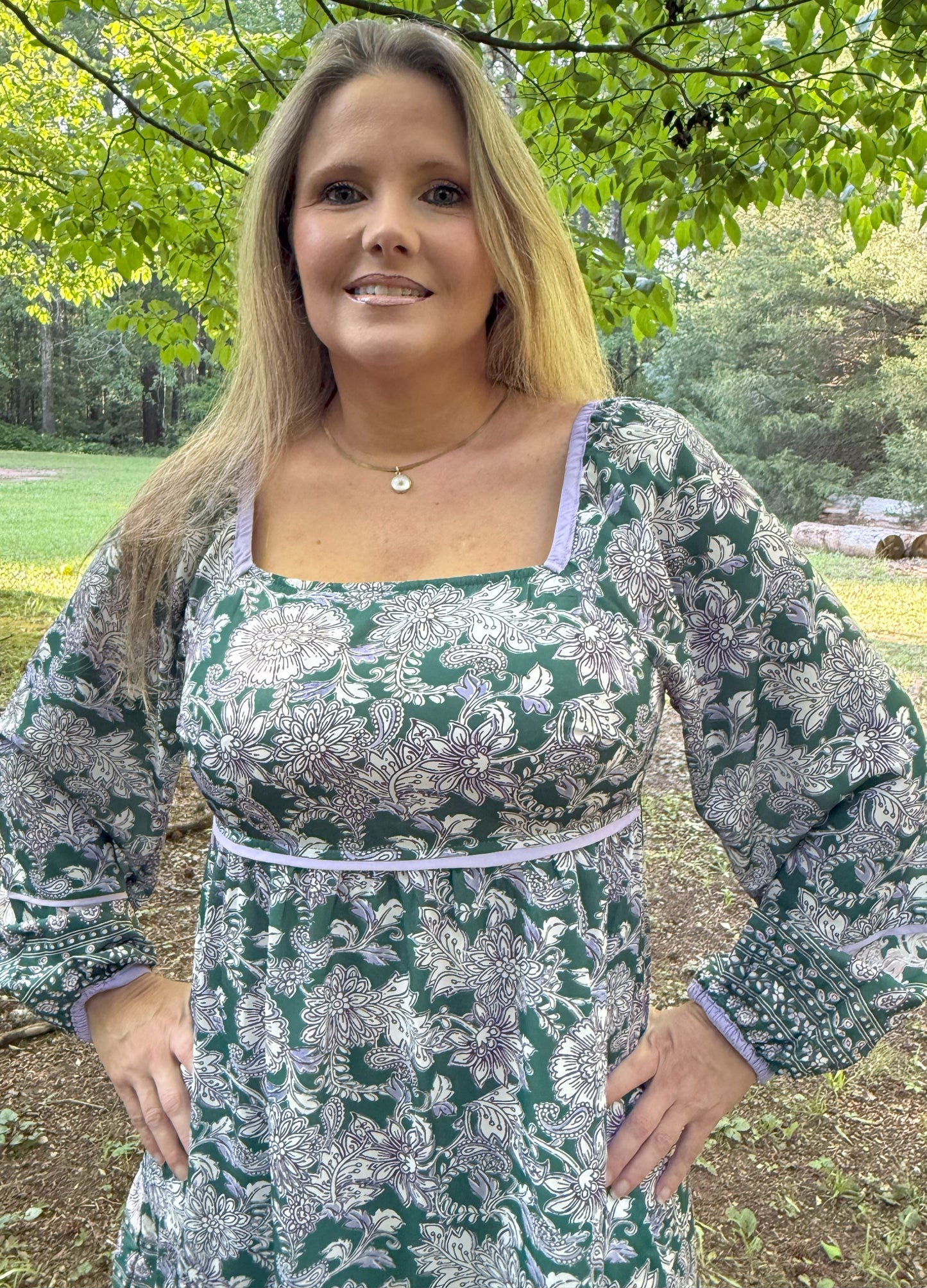 Jessie Lynns Floral Print Dress