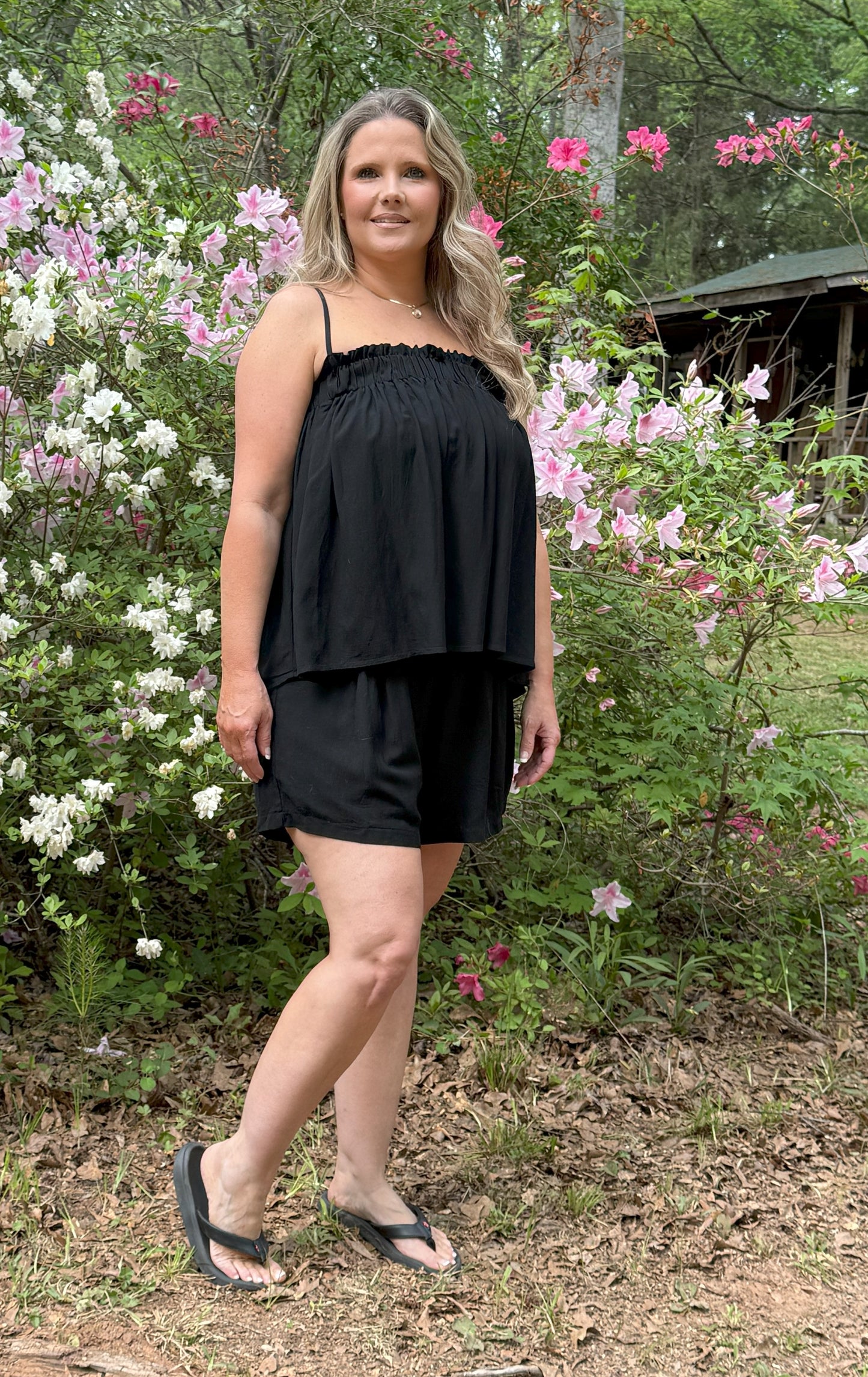 Leisure Baby Doll Top / Shorts Set